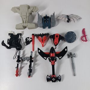 Vtg Action Figure Accessories Armor Backpack Lot Batman Spiderman Robocop TMNT